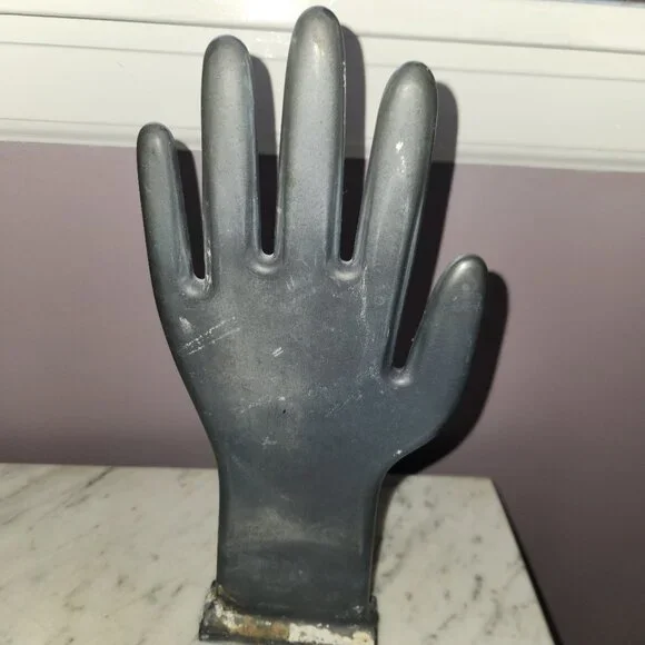 Vintage Ceramic Glove Mold Hand Form – Industrial Décor - Picture 1 of 5
